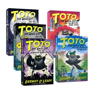 Toto the Ninja Cat Collection 忍者猫托托系列 动物冒险故事 桥梁章节小说 青少年英语课外读物 英文原版进口儿童图书