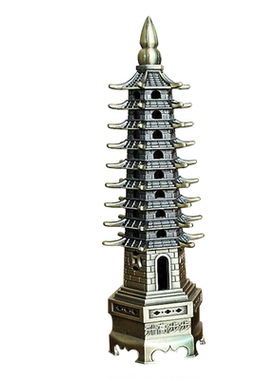 建筑金属祈年殿黄鹤楼旅游模型