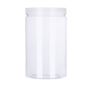 圆形蜂蜜柚子茶零食大口塑料密封罐食品级带盖糖果饼干罐子储物瓶