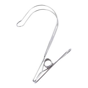 【包邮】不锈钢晾衣夹子大号家用棉被夹防风晒被子带挂钩线夹袜夹