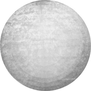 圆形地毯高级感北欧轻奢纯色客厅卧室黑白灰绿粉色短毛耐脏可水洗