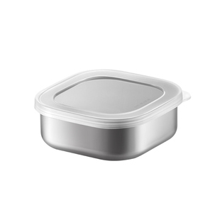 日本进口echo不锈钢保鲜盒食品级冰箱专用小迷你水果便当盒密封盒