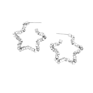 DODOGOGO五角星耳钉大耳圈女士2025新款独特高级感耳环巨好看耳饰