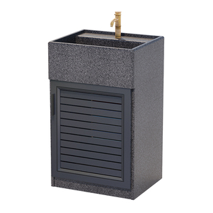 露台立柱盆单盆花园立柱式洗衣盆落地式水池盆家用台柱盆单孔水池