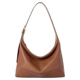 【张雅钦同款】VH女包欣冉hobo包头层植鞣牛皮2025新款轻奢单肩包