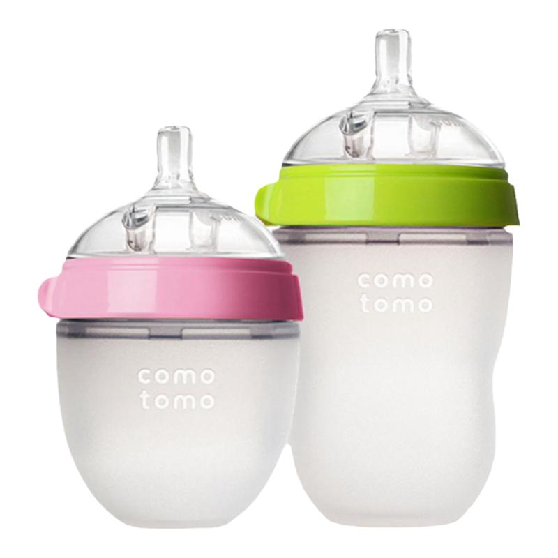 【奶瓶套裝】comotomo可么多么奶瓶寬口徑嬰兒硅膠奶瓶150ml250ml