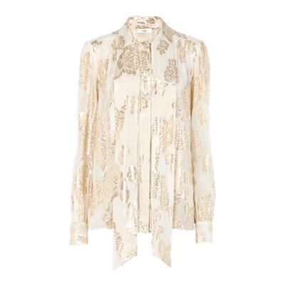 Chloe蔻依25早春新款真丝罩衫