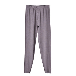 天然体男士保暖裤水磨绒无痕打底衬裤加绒加厚秋裤舒适线裤8438