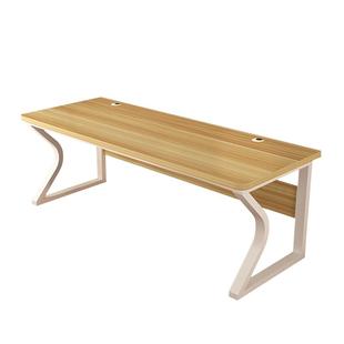 双人电脑桌台式书桌简约现代办公桌学生家用学习桌子卧室电竞桌子