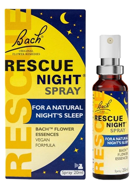 Bach花精小黄瓶睡眠喷雾rescue舒缓焦虑紧张压力巴赫花精助眠喷雾