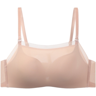 安莉芳旗下E-BRA抹胸文胸可拆卸肩带女小胸聚拢无钢圈内衣KB00306
