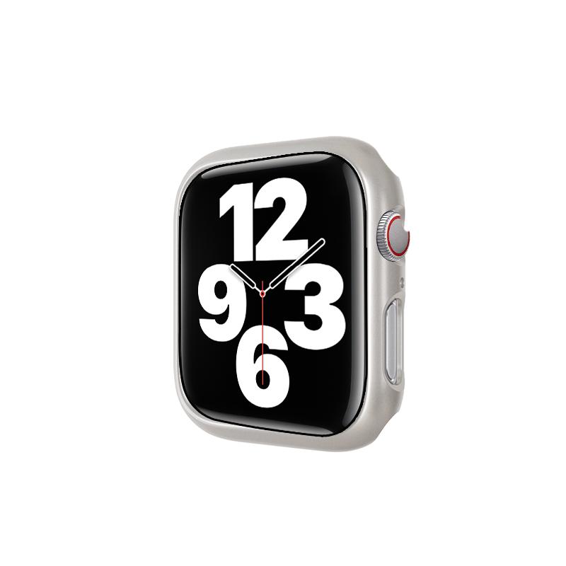 适用苹果s10手表s9s8新款s7s6s5保护壳iwatchse半包手表壳applewatchs8保护套40/41/42/44/45/46mm透明壳s4s3