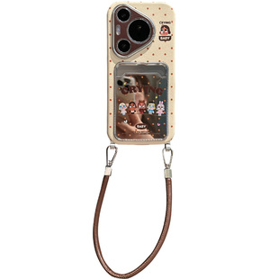 lizardhill 高级感镜面哭娃适用华为pura80pro+手机壳新款女mate70pro全包软pura70斜挎可背带挂绳mate60pro