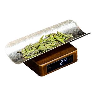 容山堂纯钛茶则实木茶叶称克称茶叶专用电子秤称重器茶荷茶道配件