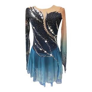 花样滑冰服装考斯滕溜冰服表演服训练服女童比赛裙儿童成人演出服