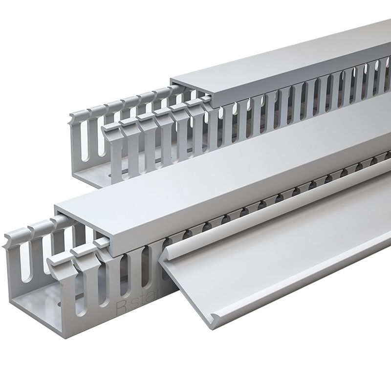 pvc线槽配线槽明装塑料阻燃行线槽配电柜电箱走线日星工业理线槽