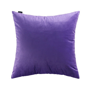 北欧简约紫色天鹅绒女抱枕靠垫卧室床头靠枕沙发靠背腰枕套不含芯