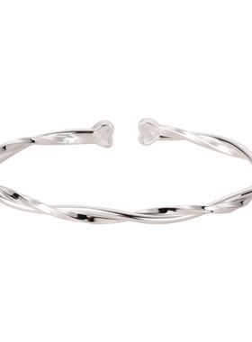 999足银莫比乌斯环手镯女轻奢小众设计感精致手环纯银饰品送女友