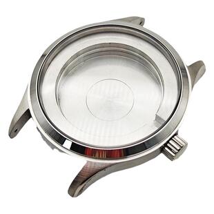 40MM飞行员系列316L精钢表壳旋入式手表改装配件适8215/2813机芯