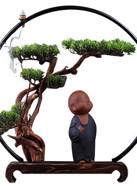 新中式灯饰倒流香摆件