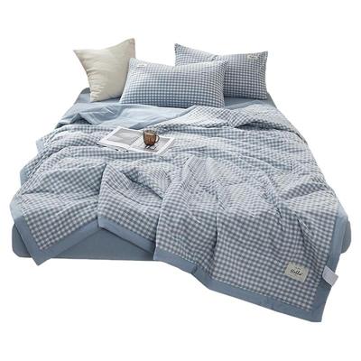 全棉水洗棉夏被亲肤贴合舒适透气