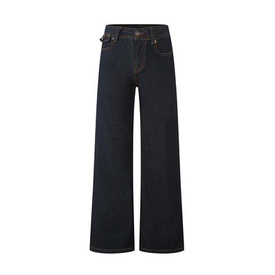 paosweetR0W系感直筒牛仔裤