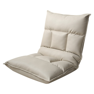 单人懒人沙发小户型客厅榻榻米飘窗可折叠靠背躺椅宿舍皮质座椅子