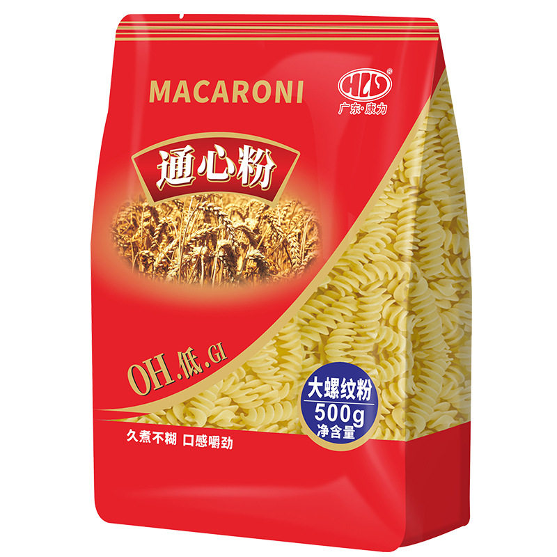 康力螺纹通心粉商用特惠整箱24包