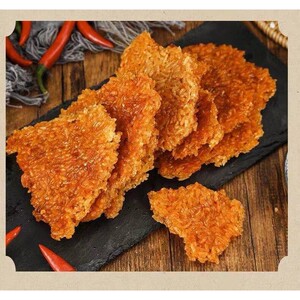 丽灿大别山农家柴火锅巴抹辣椒酱小时候的味道办工室零食代餐