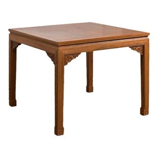 鸡翅木八仙桌正方形饭店餐桌实木方桌红木新中式棋牌桌家用四方桌