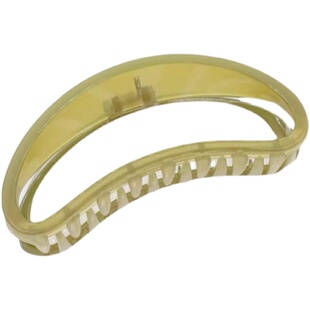 巨大号发量多入！韩系超大抓夹鲨鱼夹加宽月亮夹果冻半圆透明发夹