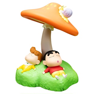 正版Mushroom Mood lamp蜡笔小新拍拍灯可爱床头灯伴睡小夜灯礼物