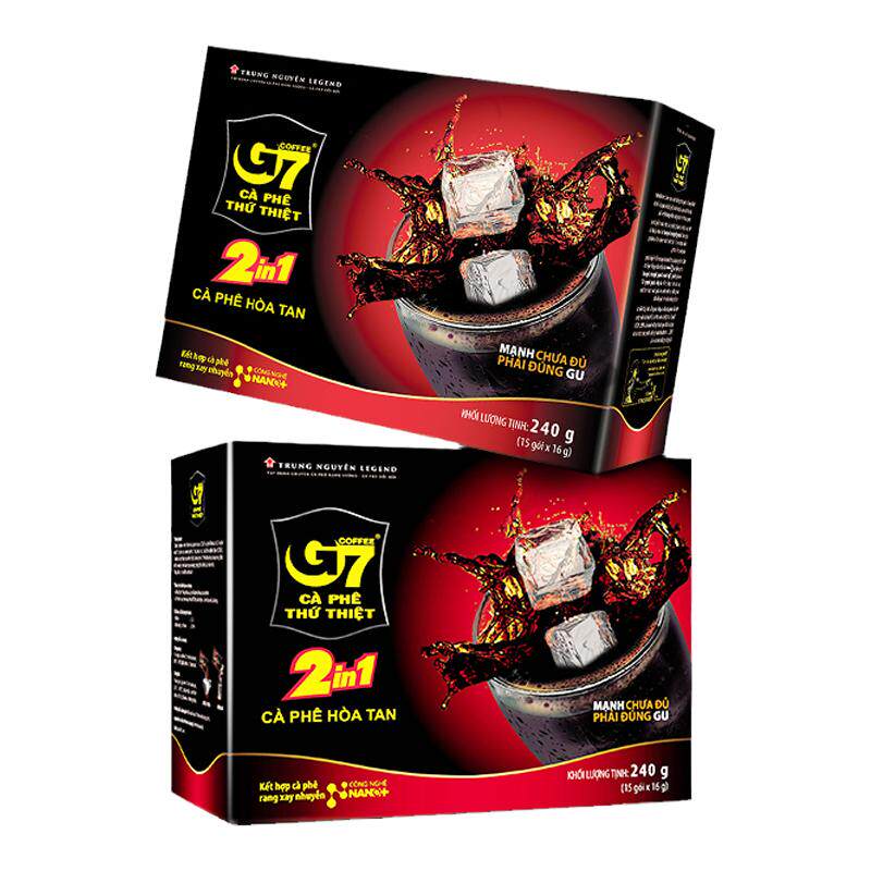 G7进口速溶黑咖啡二合一240g