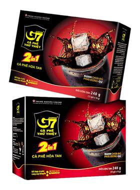 G7进口速溶黑咖啡二合一240g