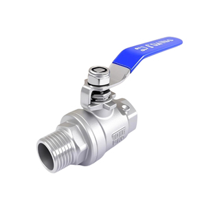 304不锈钢内外丝球阀二片式暖气内外螺纹开关内外牙手动阀门4分15