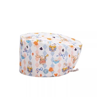 法然时尚护士无檐帽医生葫芦帽宠物口腔医师工作帽纯棉手术帽女