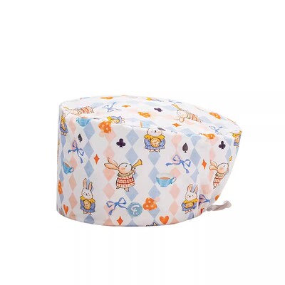 法然时尚护士无檐帽医生葫芦帽宠物口腔医师工作帽纯棉手术帽女