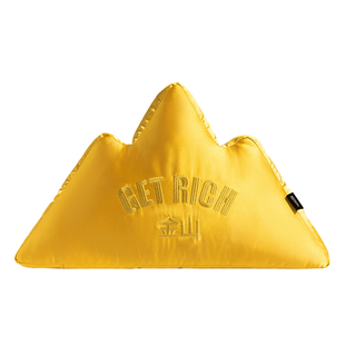 艺术鸭 创意轻奢靠山抱枕沙发午睡靠枕办公室工位靠垫「金山」W