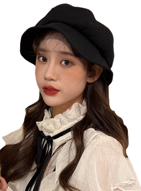 渔夫帽出游甜美可爱女春秋季小沿
