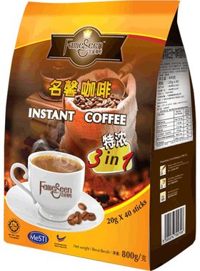 名馨特浓速溶咖啡粉条装