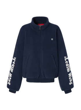 LEDIM WANG运动风摇粒绒时尚套装女25冬季新款双色棉服休闲裤短裙