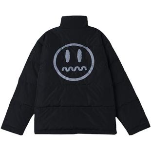 BEASTER鬼脸不规则口袋羽绒服男加厚面包服情侣装潮牌厚外套女