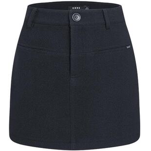 KBNE藏青色立绒都市通勤半身裙女2025冬季新款a字裙包臀裙短裙子