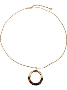 XMR豹纹圈圈金属盒子链毛衣链女