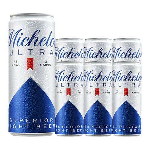 百威英博 MICHELOB ULTRA米凯罗 0糖啤酒330ml*6听