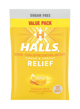 HALLS何氏蜂蜜柠檬味樱桃润喉糖