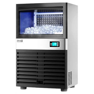 荣事达制冰机商用大型奶茶店全自动凝冰大容量摆摊用冻冰块冰粒机