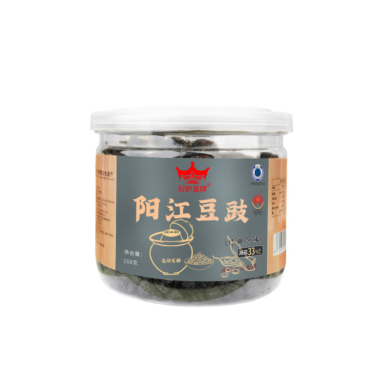 冠桥皇牌阳江豆豉农家黑豆豉0添