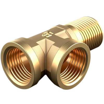 4分铜三通加长分水接头水管配件