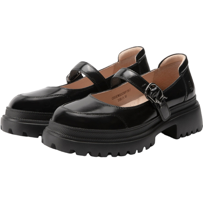 暇步士真皮厚底增高玛丽珍鞋女款